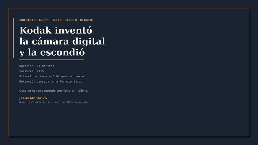 Portada de Kodak: el gigante que no supo ver el futuro digital